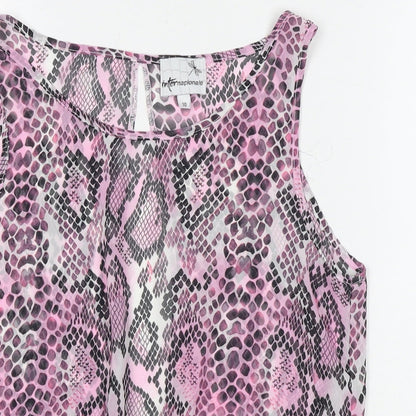 Womens UK Size 10 Internacionale Pink Basic Tank