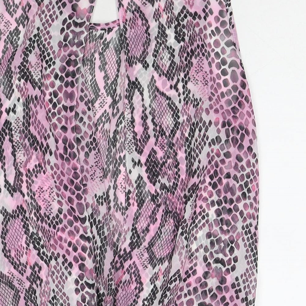 Womens UK Size 10 Internacionale Pink Basic Tank