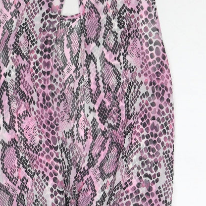Womens UK Size 10 Internacionale Pink Basic Tank