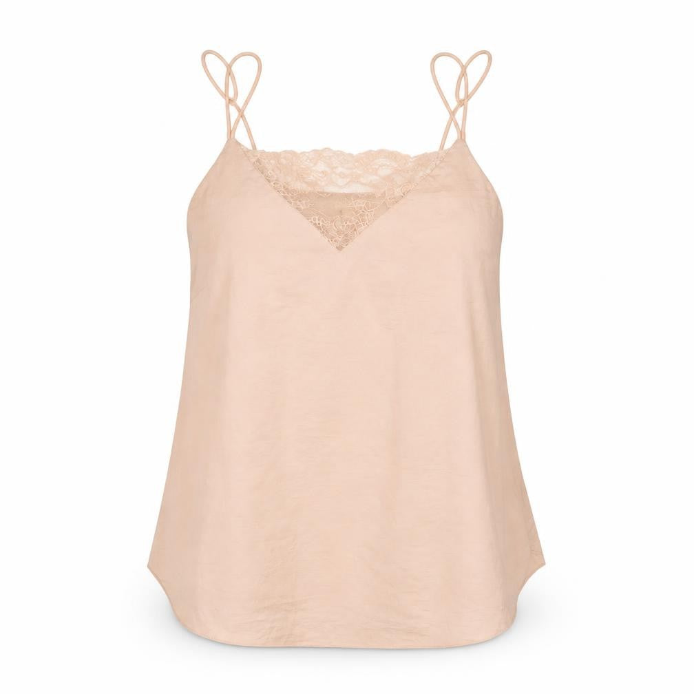 Womens UK Size 14 H&M Beige Basic Tank
