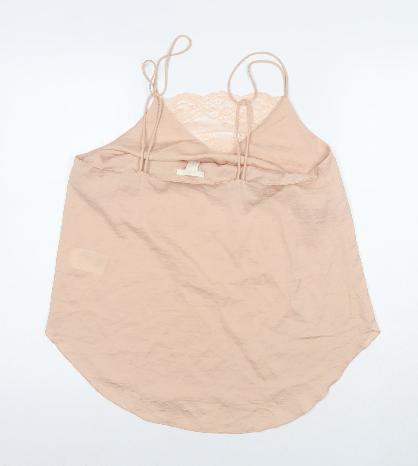 Womens UK Size 14 H&M Beige Basic Tank