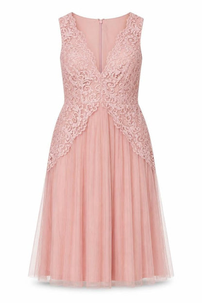 ASOS Womens Pink Polyester A-Line Size 12 V-Neck Zip