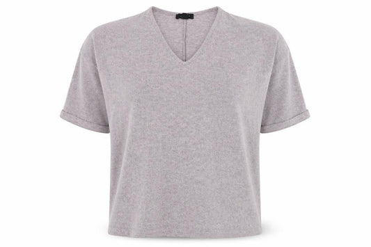Womens UK Size M New Look Grey Basic T-Shirt