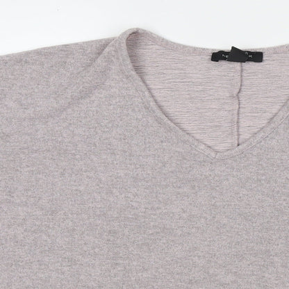Womens UK Size M New Look Grey Basic T-Shirt