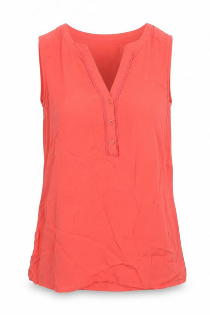 Womens UK Size 10 M&Co Pink Basic Tank
