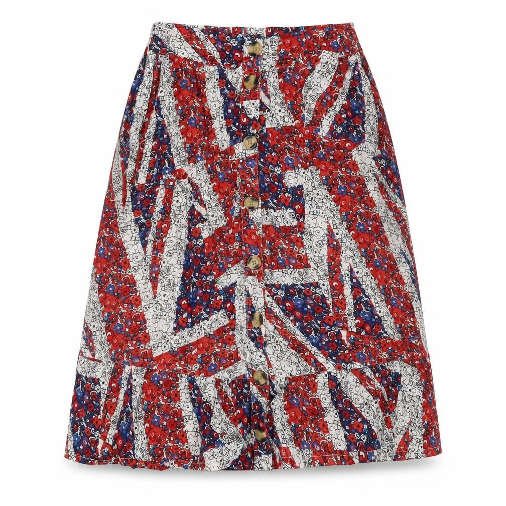 Womens UK Size 6 NEXT A-Line Canvas Skirt