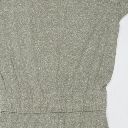 Hummel Womens Grey Polyester Trapeze & Swing Size S Round Neck Pullover