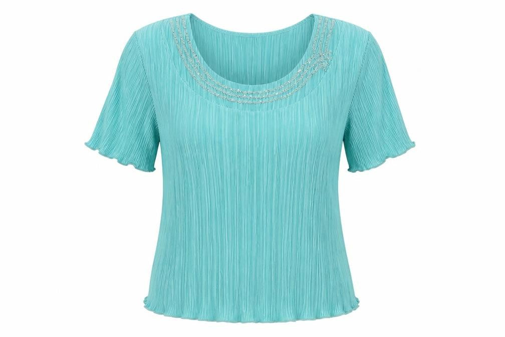 Womens UK Size L Forever Blue Basic Blouse