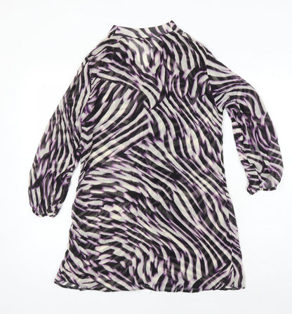 Womens UK Size 10 M&Co Multicoloured Tunic Blouse