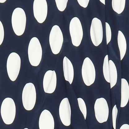 Precis Womens Multicoloured Polka Dot Polyester A-Line Size 12 Round Neck
