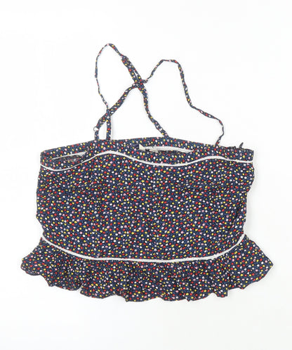 Jack Wills Womens Multicoloured Floral Viscose Camisole Blouse Size 6 Square Neck