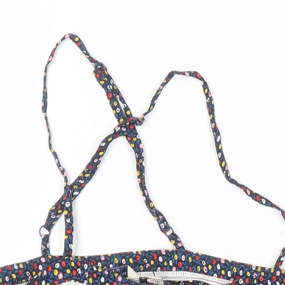 Jack Wills Womens Multicoloured Floral Viscose Camisole Blouse Size 6 Square Neck