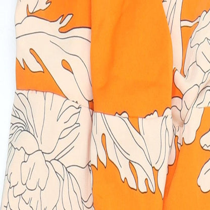 AX Womens Multicoloured Floral Polyester Fit & Flare Size 16 V-Neck