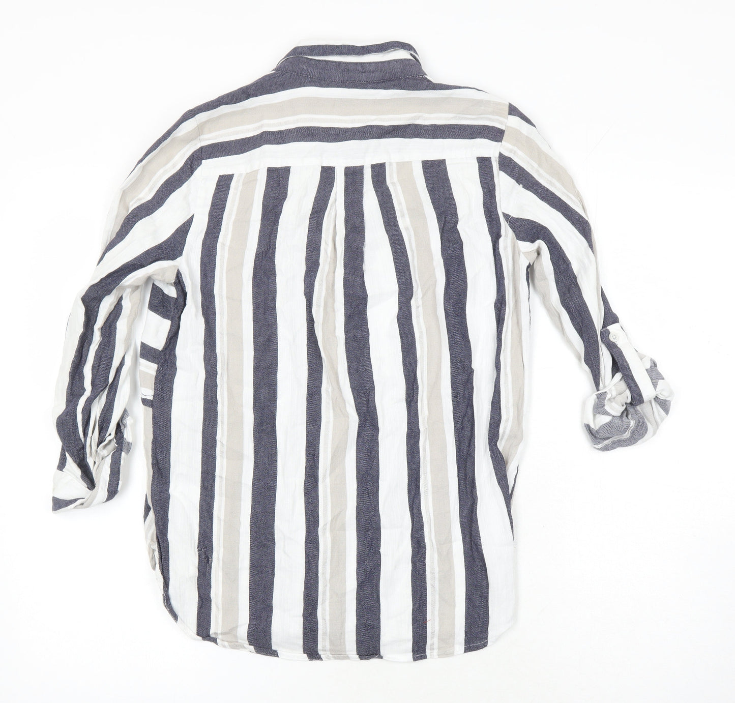 Womens UK Size 12 NEXT Ivory Basic Button-Up