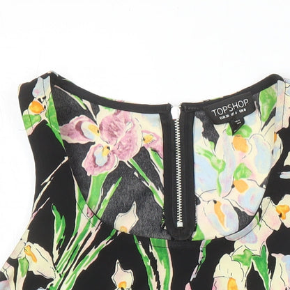 Womens UK Size 8 Topshop Multicoloured Camisole Blouse