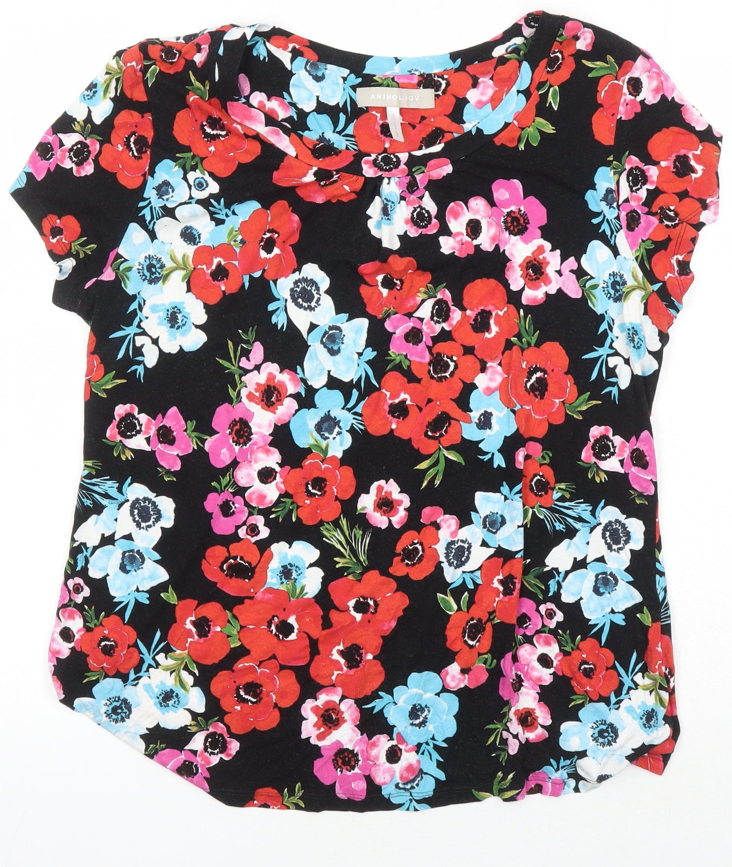 Womens UK Size 16 Anthology Multicoloured Jersey Blouse