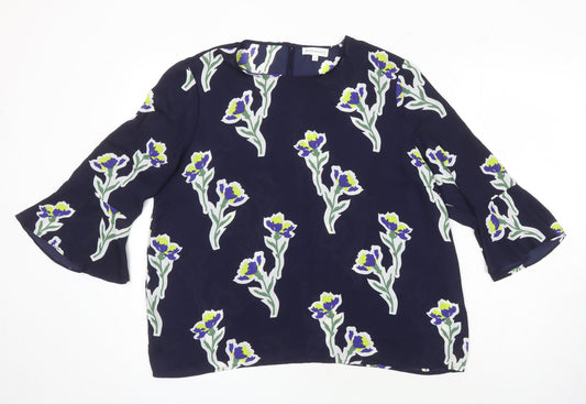 Womens UK Size 16 Warehouse Multicoloured Tunic Blouse