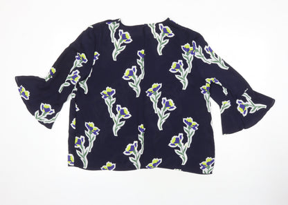 Womens UK Size 16 Warehouse Multicoloured Tunic Blouse
