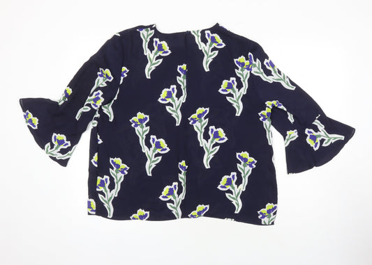 Womens UK Size 16 Warehouse Multicoloured Tunic Blouse