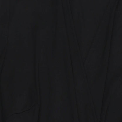 M&S Womens Black Polyester Shift Size 12 V-Neck