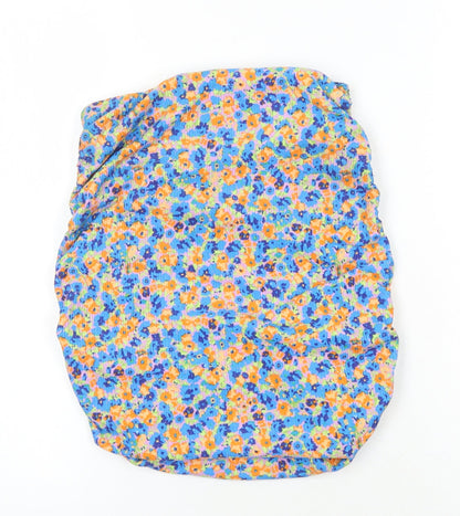 Womens UK Size S Pull&Bear Multicoloured Cropped T-Shirt