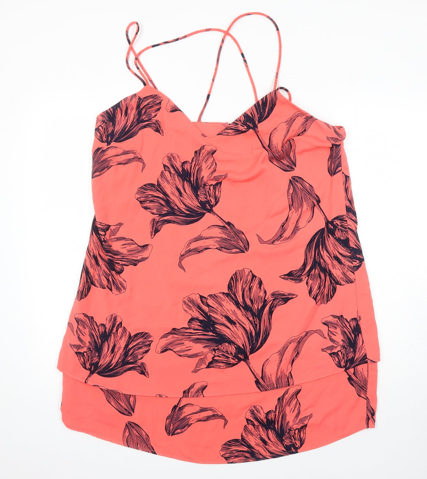 NEXT Womens Multicoloured Floral Polyester Camisole Blouse Size 16 V-Neck