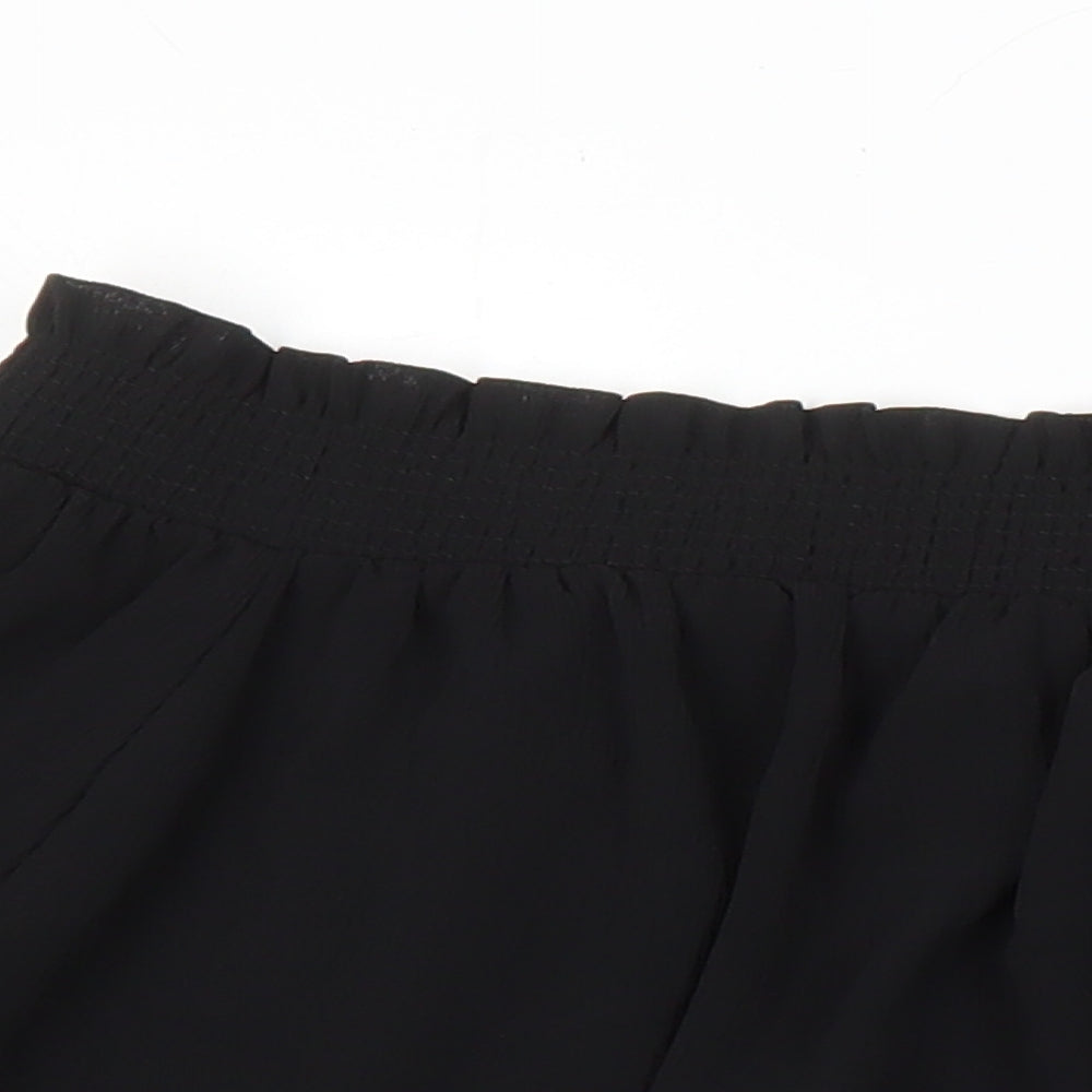 New Look Womens Black Polyester Tunic Blouse Size 14 Boat Neck