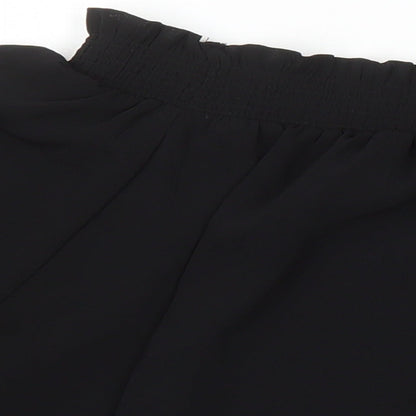 New Look Womens Black Polyester Tunic Blouse Size 14 Boat Neck