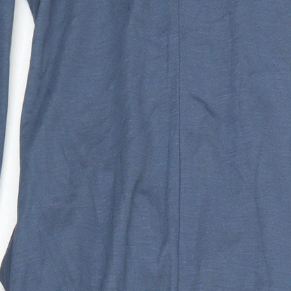 M&S Womens Blue Modal A-Line Size 6 Round Neck