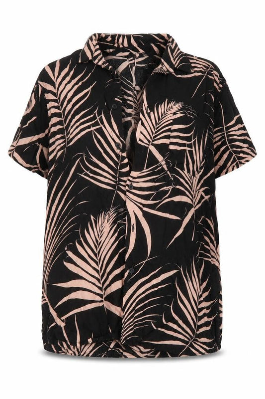 Womens UK Size L Cedar Wood State Multicoloured Tunic Blouse
