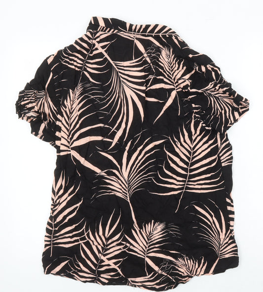 Cedar Wood State Womens Multicoloured Geometric Viscose Tunic Blouse Size L Collared