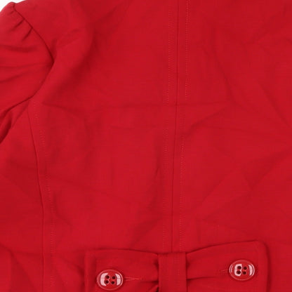 Atmosphere Womens Red Jacket Size 14 Button