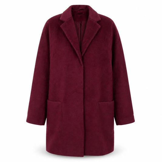 Womens UK Size 10 Topshop Purple Overcoat