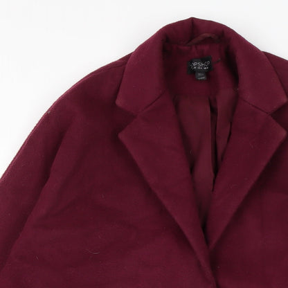 Womens UK Size 10 Topshop Purple Overcoat