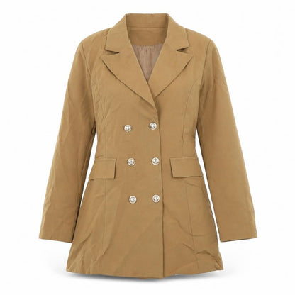 Lucy H Womens Brown Jacket Size M Button