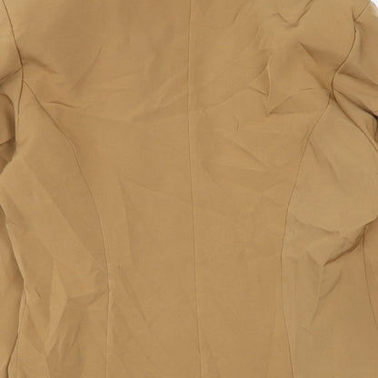 Lucy H Womens Brown Jacket Size M Button