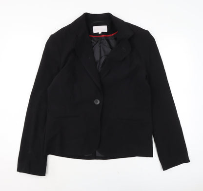 Evil Womens Black Jacket Size 16 Button