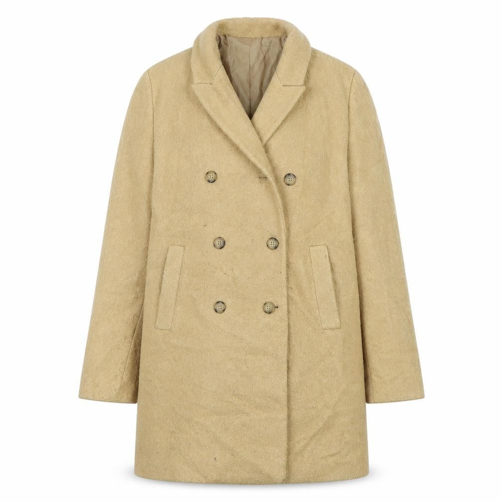 Womens UK Size L Zara Brown Overcoat