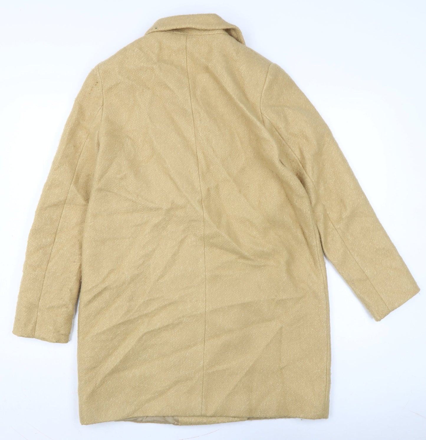 Womens UK Size L Zara Brown Overcoat