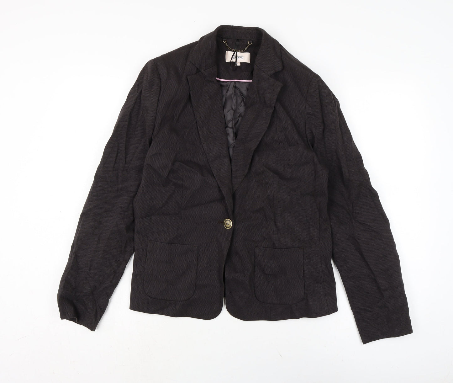Womens UK Size 16 Marks and Spencer Black Jacket