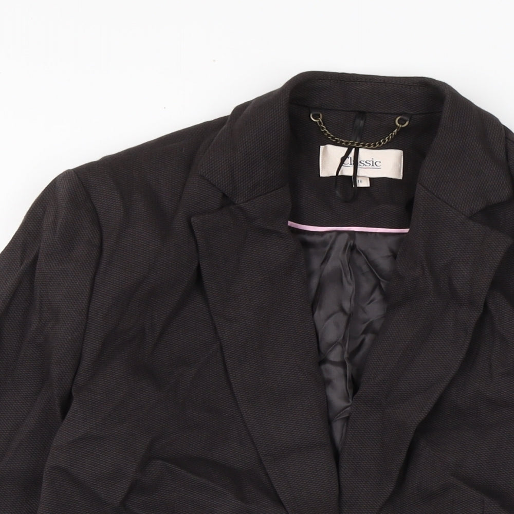 Womens UK Size 16 Marks and Spencer Black Jacket