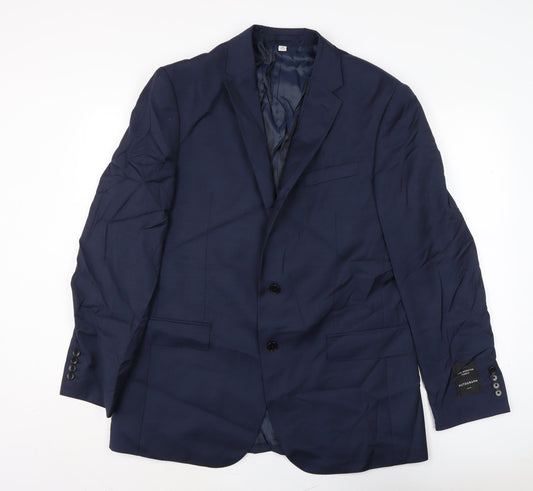 Autograph Mens Blue Jacket Size 42 Button