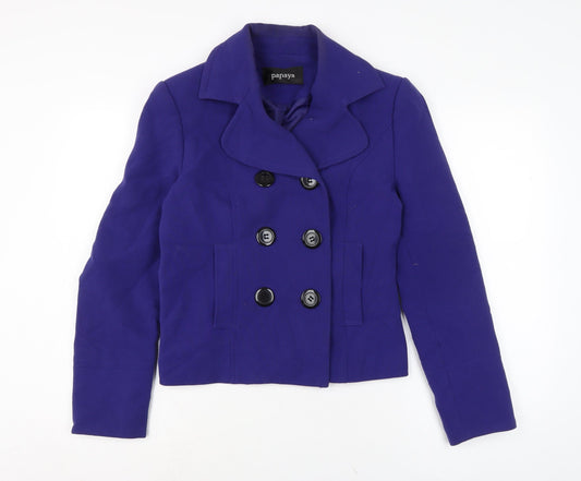 Papaya Womens Pink Jacket Size 12 Buckle