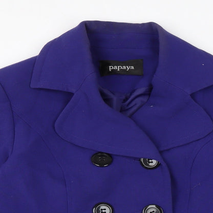 Papaya Womens Pink Jacket Size 12 Buckle