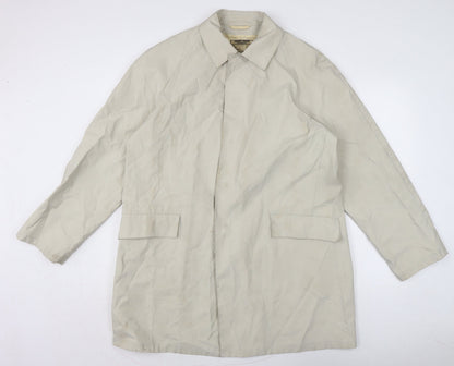 Mens UK Size XL Georgio Armani Ivory Rain Coat