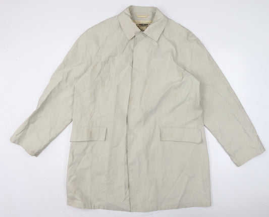 Mens UK Size XL Georgio Armani Ivory Rain Coat
