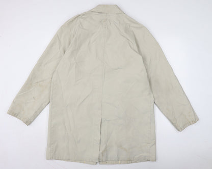 Mens UK Size XL Georgio Armani Ivory Rain Coat