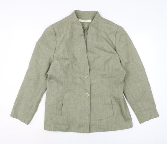 Classics Womens Green Jacket Size 16 Button