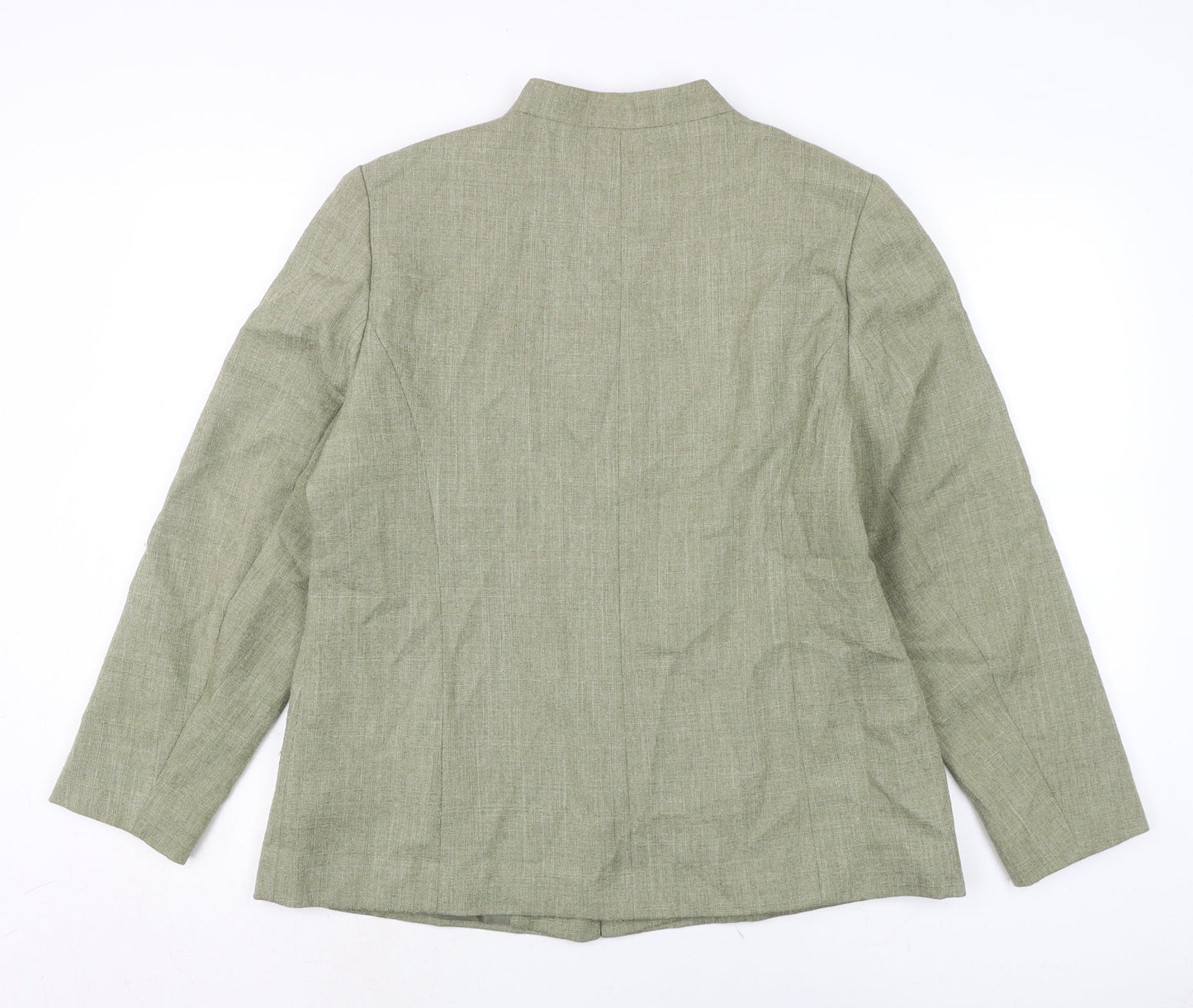 Classics Womens Green Jacket Size 16 Button