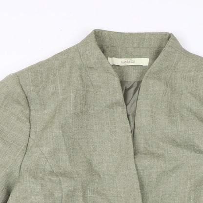 Classics Womens Green Jacket Size 16 Button